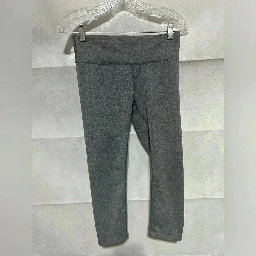 REI Co-op Charcoal Gray Cropped Yoga Leggings Women's Size Small Athletic NWOT